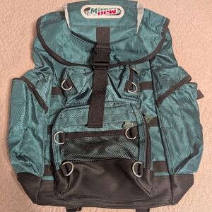Teal and Black Large Backpack Hicking bag